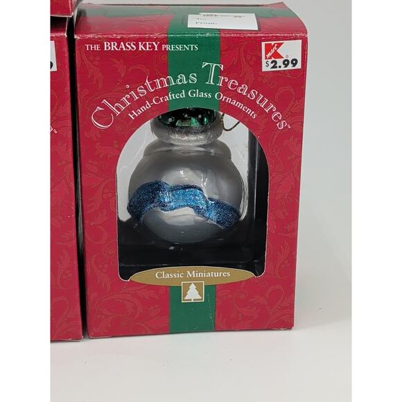 Brass Key Christmas Traditions Classic Miniatures Hand Crafted Snowman Ornaments - Picture 14 of 16